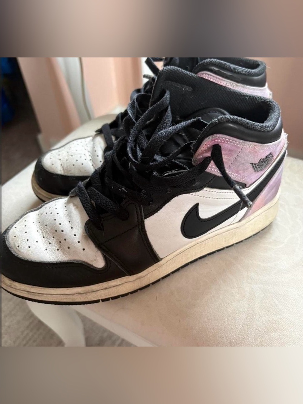 Black, White & Purple Jordan’s